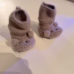 Fleecy Baby Bear Booties